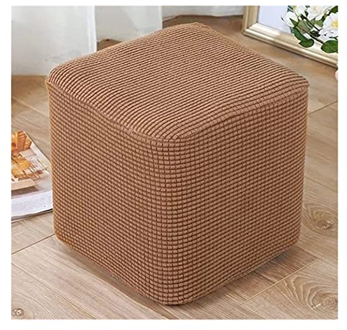 AQIGR Fußhocker Sitzhocker Elastisch Husse für Sofa Fußbank Jacquard Überzug für Rechteckiger 40x40/45x45/50x50 cmHocker Fußschemel Fußstütze Schonbezug Sofabezug (Color : #7, Size : 50x50cm)