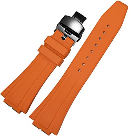 Korlexchi Schnellverschluss Uhrenarmbänder für Herren aus Fluorkautschuk Kompatibel mit Casio für G-shock GM2100 GM-2100B Uhr Armbänder aus Gummi Uhrband mit Werkzeug