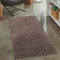 carpet city Shaggy Hochflor Teppich - 80x150 cm - Braun - Langflor Wohnzimmerteppich - Einfarbig Uni Modern - Flauschig-Weiche Teppiche Schlafzimmer Deko