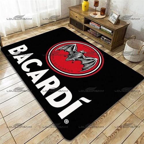 bailongma Flanell Art Teppich Kuba Muster Teppiche Bar Teppich Modern Home Wohnzimmer Fußmatten B2147 80X120CM