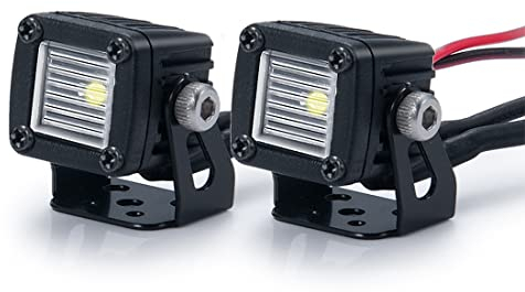 Staccatory Modifizierte Scheinwerfer Spotlights Car Top Bumper für AXIAL SCX10 TRX4 TRX6 1/10 RC Crawler Car,D
