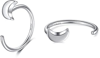 CHIC ARTSY Halb-Creolen aus 925er-Sterlingsilber für Damen, Ohrringe, Mädchen-Ohrringe, offene Creolen, minimalistische Huggie-Ohrringe, Kleine Huggy Ohrringe für Frauen, hypoallergen