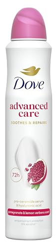 Dove Advanced Care Go Fresh Granatapfel & Zitronenverbena Anti-Transpirant Deodorant mit dreifacher Feuchtigkeits-Technologie Spray für 72 Stunden Schutz und Achselpflege 200 ml