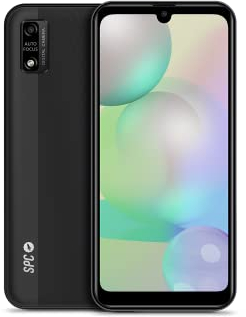 SPC Smart Ultimate - Smartphone, 4G, All-Display, 6,1 Zoll HD+, Quad Core 2 GHz, 3000 mAh, 3 GB RAM, 64 GB ROM erweiterbar mit Micro SD, Kamera 13 MP, Dual-SIM, USB-C, Android 12 - Schwarz