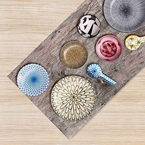 Il Gruppone Passione Casa Tappeto Cucina Antiscivolo Made in Italy Passatoia Antimacchia Multiuso Corridoio Soggiorno Lavabile in Lavatrice - 119 PiattiMulticolore - 50x100cm