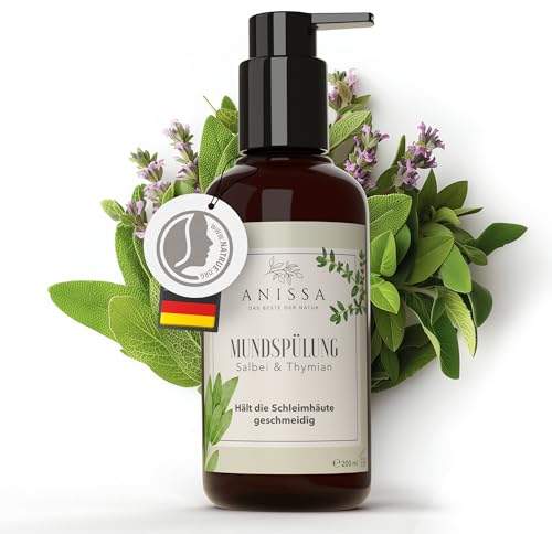 ANISSA Naturkosmetik Mundspülung 200ml – Natürliche Pflege, Reinigung und Schutz für Mundgesundheit vor Viren - Antiviral, antibakteriell, entzündungshemmend