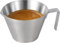 MHW-3BOMBER Taza de café expreso, taza medidora de espresso de 2 onzas con mango de acero inoxidable, taza de chupito de espresso pequeña, tazas de salsa, cuencos de inmersión para barista y cocina