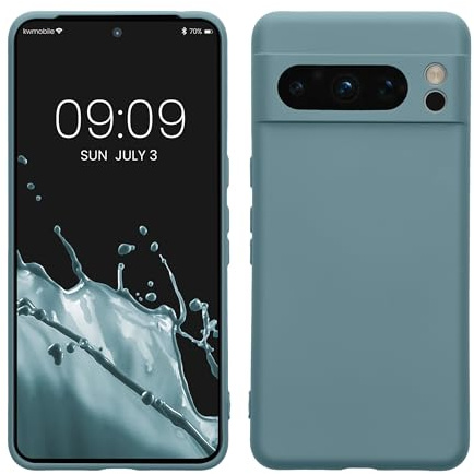 kwmobile Slim Case kompatibel mit Google Pixel 8 Pro Hülle - Handyhülle aus Silikon in Antique Stone