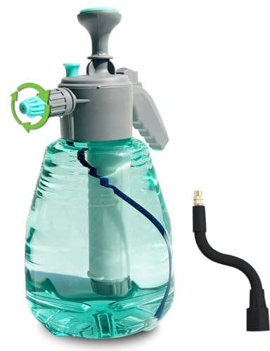 auvstar Pulverizador Presion 2L, Pulverizador Plantas con Boquilla de 360° Y Bola de Gravedad,Fumigadora Pulverizador,Pulverizador Agua,Pulverizador,Apto para Jardines, Casas, Coches (Verde)