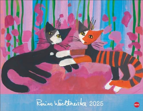 Rosina Wachtmeister Posterkalender - Kalender 2025 - Heye-Verlag - Wandkalender mit bezaubernden Bildern - 44 cm x 34 cm - Kunstkalender