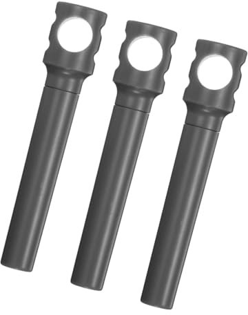 GLOKUUCA Lot de 3 tire-bouchons de poche amovibles et portables pour camping, restaurant, voyage, décapsuleur en acier inoxydable (10,7 cm, noir)