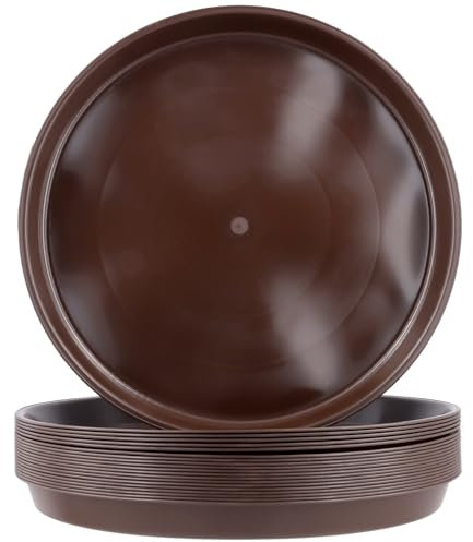 MUKSEUT 20 Pack 30cm Plastic Plant Saucer, Flower Pot Drip Trays for Plants, Round Garden Saucers Plant Pot Saucer Trays for Indoor Outdoor Home Garden Plants