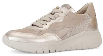 Gabor Damen Low-Top Sneaker, Frauen Halbschuhe,Best Fitting,Laufschuhe,schnürschuhe,schnürer,Ugly Sneaker,dad Shoes,Puder Kombi,41 EU / 7.5 UK