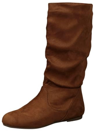 BGFIPAJG Regalo Migliore Amica Natale Stivali Bianchi Donna Da Lavoro Stivaletti Corti Donna Invernali Stivali Scamosciati Marrone Pantofole Stivaletto Donna Bambina Stivaletto Basso Donna
