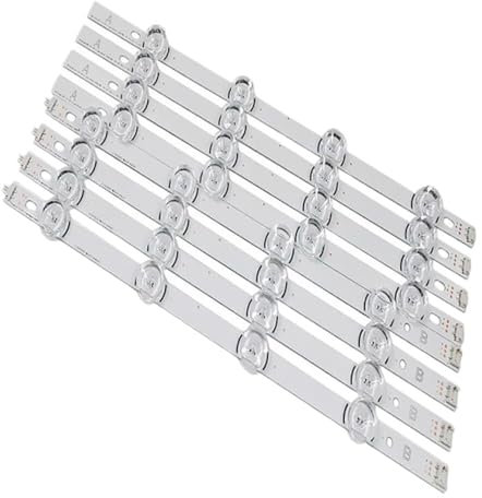 RQUDULXGX Barra de tira de LED de repuesto de 8 piezas (4 A + 4 B) compatible for televisor LG de 39 pulgadas 39LB5610 39LB561V Innotek DRT 3.0 de 39 pulgadas tipo AB barra de luz