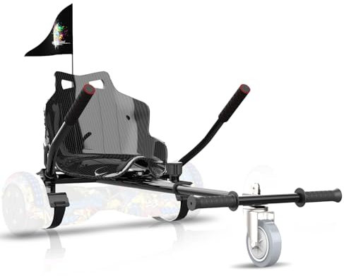 Hoverkart Hoverboard Karting-accessoires Hoverboard-stoelen voor 6,5 inch tot 10 inch Hoverboard Gokart voor kinderen en volwassenen. (Schwarz)