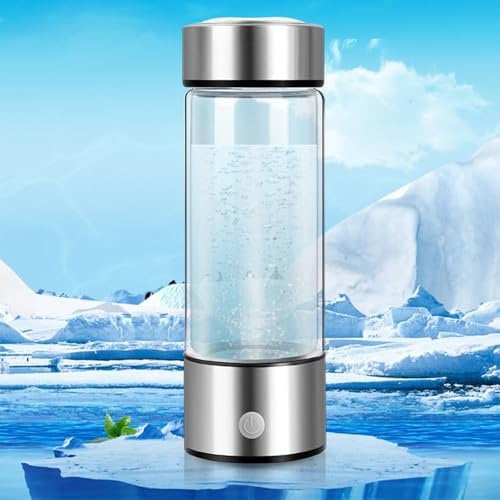 Hydrogen Water Bottle 2025, Hydrogen Water Bottle Generator Echo Go Water Ionizer, Portable Ion Hydrogenated Water Machine Glass Cup, Improve Water in 3 Min for Home, Office, Travel