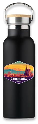 Barcellona Spagna Travel Charm Thermo, Eco Bottle, Tazza di Caffè