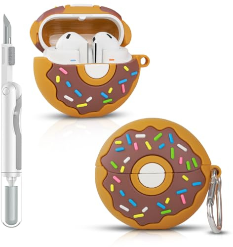 Custodia per Samsung Galaxy Buds 3/3 Pro (2024) | per auricolari in-ear Galaxy Buds 3 FE (2025) | custodia protettiva in silicone per la ricarica | design multi-style delle cover | con set di pulizia
