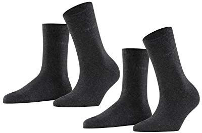 ESPRIT Damen Uni 2-Pack Socken Baumwolle atmungsaktiv