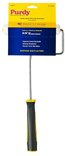 Purdy 140765014 14 inch Wire Mini Roller System White Dove, 6-1/2 inch by 3/8 inch nap