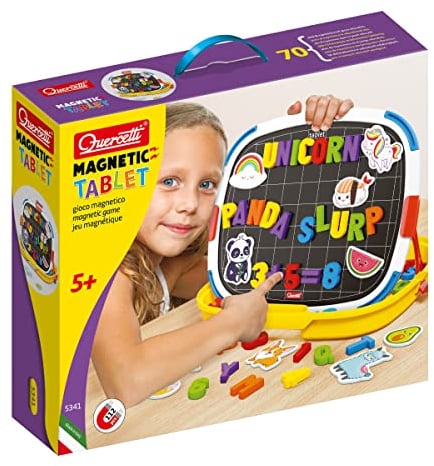 Quercetti - Tablet Magnettafel Buchstaben+Zahlen