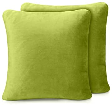 Amago - Kissenbezug 2er Set, Cashmere-Feeling, 50 x 50 cm - Limone
