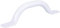 NRS Healthcare M91231 Flacher Haltegriff aus Stahl, 305 mm, Lila (Helllila)
