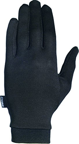 Chiba Seidenhandschuh Größe M, Farbe Schwarz