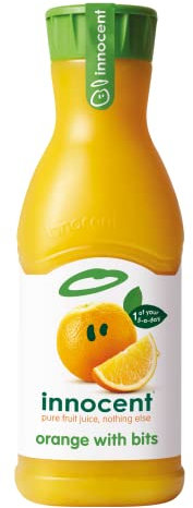 Innocent Orange Juice with Bits, 900ml 100 Percent Recyclable Bottle - Made from Nothing But Juicy Oranges, We Never Ever Add Sugar