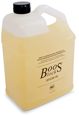 Boos Block Mystery Oil (128 oz) - Wood Chopping Board Oil - Cutting Board Oil - Kitchen Worktop Oil - Butchers Block Oil - Food Grade Mineral Oil - Food Safe Wood Oil
