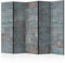 RAUMTEILER/PARAVENT B&D XXL - Paravent Raumteiler Innen Beton Loft 225x172 cm 5-teilig Einseitig Raumtrenner Trennwand Holz Room Divider Spanische Wand Raum Abtrennung grau f-A-0161-z-c