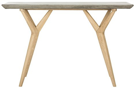 Safavieh Marietta Betonkonsole, Pulver Stein, DunkelGrau,40 X 119 X 75.99 cm