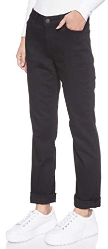 Lee Femme Marion Straight Jeans, Black Rinse, 32W / 31L EU