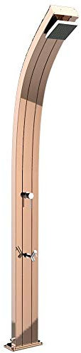 arkema Doccia Solare da Giardino Temporizzatore e Lavapiedi Spring Top Line Oro Rosa