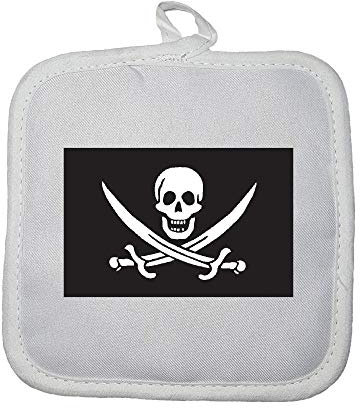 Mygoodprice Forno Guanto da cucina bandiera pirata