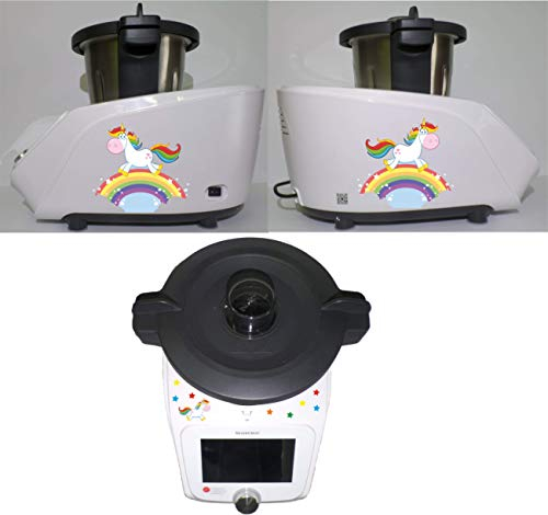 Aufkleber passend für Monsieur Cuisine Connect Einhorn Regenbogen