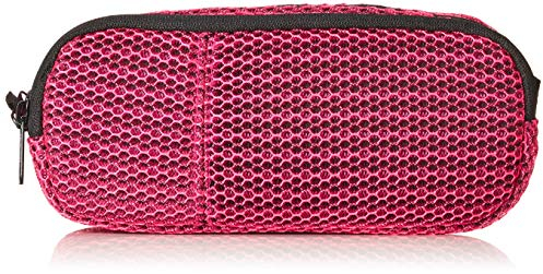 Idena 20076 - Stifte-Etui Mesh, 2 Fächer, Pink, 1 Stück