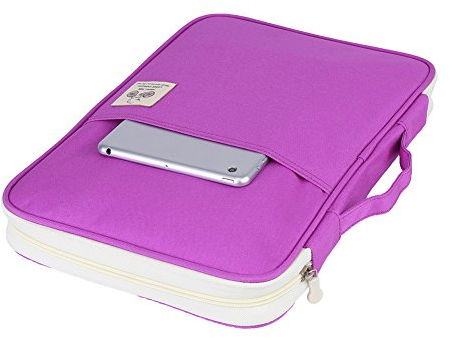 Porte-documents A4 avec fermeture éclair, imperméable, dossiers porte-documents de voyage avec de nombreux compartiments et poignée légère, pour smartphone, tablette, ordinateur portable, 35 x 25 x