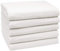 ZOLLNER Set de 5 Serviettes de Douche, env. 70x140 cm, Coton mélangé, Blanc