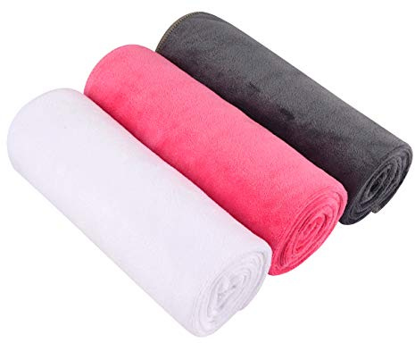 SINLAND Mikrofaser-Handtücher, für Sport, Fitness, Workout, Schweißtuch, super weich und saugfähig, 3er-Pack, 40,6 x 81,3 cm
