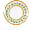 Vassoio siciliano tondo con manico in ceramica decoro Acanto diametro cm 38