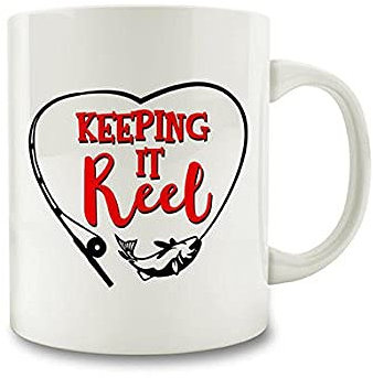 Tea Mug - Fishing Gift Father's Day Gift for Him Keeping It Reel Mug Fishing Mug Gift for Fisherman Perfect for Gifting or Collecting