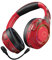 Casque de Jeu sans Fil sur L'oreille, Casque Stéréo HiFi Bluetooth 5.1 de Couleur RVB avec Micro Enfichable Antibruit, 24 Heures de Lecture - Graffiti(Rouge)