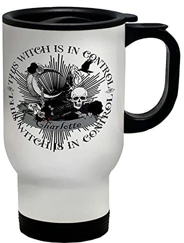 Shopagift Personalised This Witch is in Control Travel Mug Cup