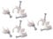 Kabelclip mit Nagel, Kabelclips, Heftklammern, runde Wandkabelclips, 5 mm, 6 mm, 7 mm, 8 mm, 9 mm, 10 mm, 12 mm, 14 mm, 16 mm, 18 mm, 20 mm, 22 mm, 25 mm (4mm 46PCS)