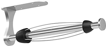 Swaitee Portarrollos Papel Cocina, Soporte Papel Cocina operable con una Mano, Adhesivo o Taladro Soporte Papel Cocina, Portarrollos Papel Cocina Acero Inoxidable para Cocina de Baño