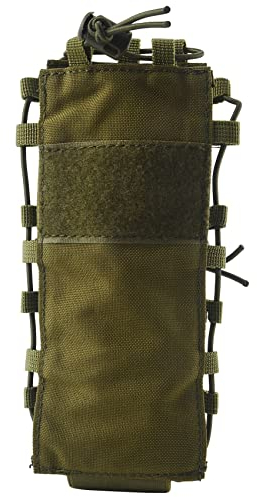 Wanjorlay Porte-Bouteille Tactique Porte-Bouteille en Nylon Porte-Bouteille Molle en Nylon pour Le Cyclisme Running Sports de Plein - Vert