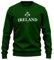 Purple Print House Irland 1879 Herren-Sweatshirt, Rugby-Fans, irisches Kleeblatt, Pullover, Nationen-Pullover, Flaschengrün, XL