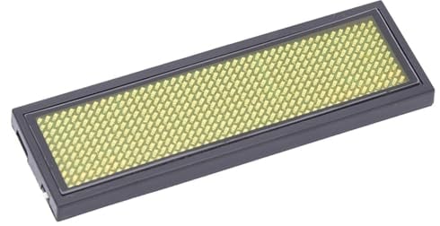 Mini-Digital-Namensschilder, LED-Namensschild, ABS-Kunststoff, LED-Namensschild, Laufschrift, Chinesisches 4-Zeichen-Schild (Gelb)